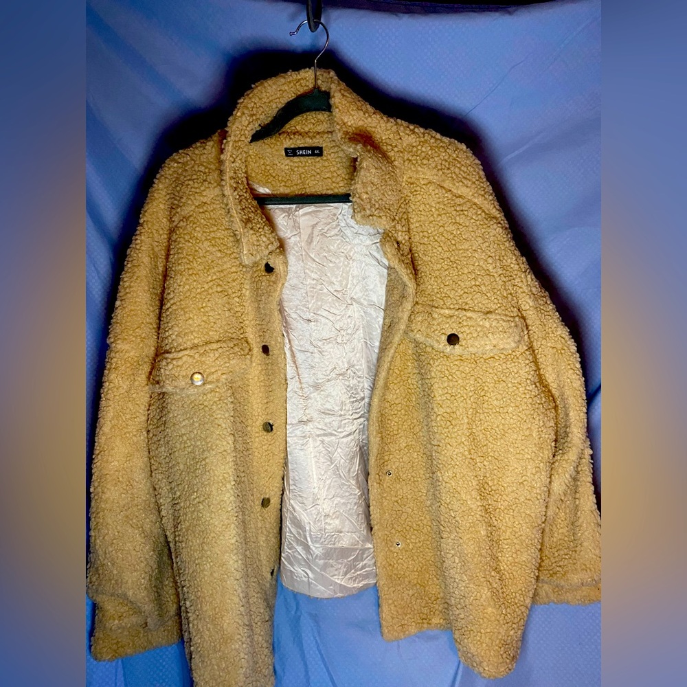 Shein curve  4x Sherpa winter jacket